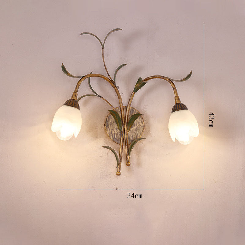 Vintage Flower Wall Lamp