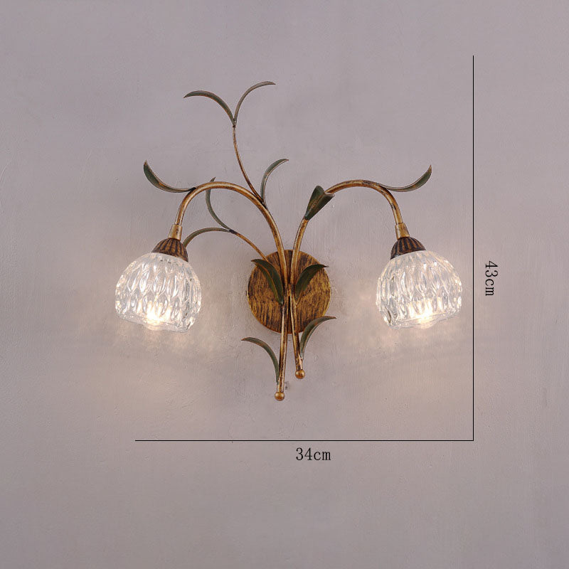 Vintage Flower Wall Lamp