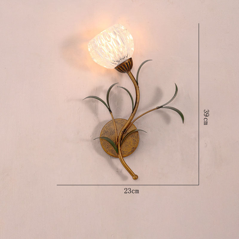 Vintage Flower Wall Lamp