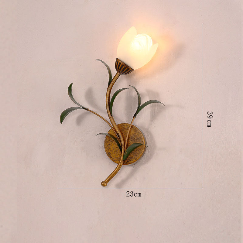 Vintage Flower Wall Lamp