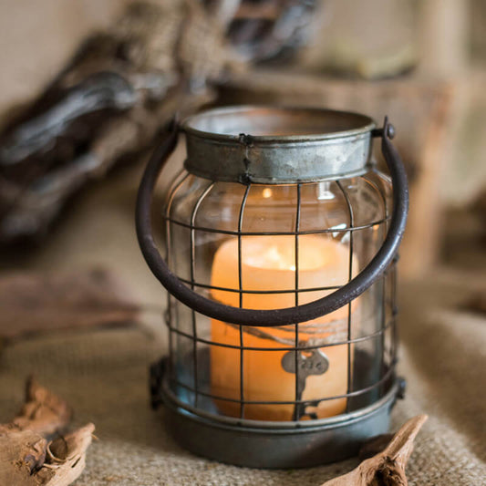 Vintage Iron Portable Candle Holder