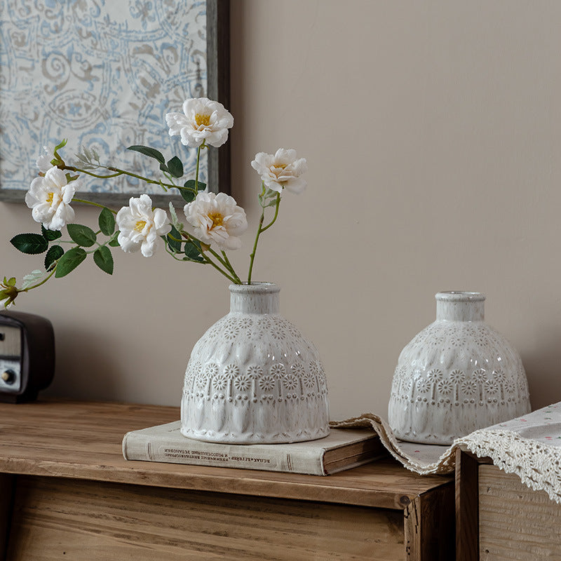 Vintage Relief Ceramic Vase