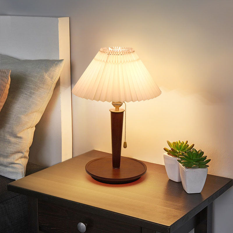 Vintage Walnut Table Lamp
