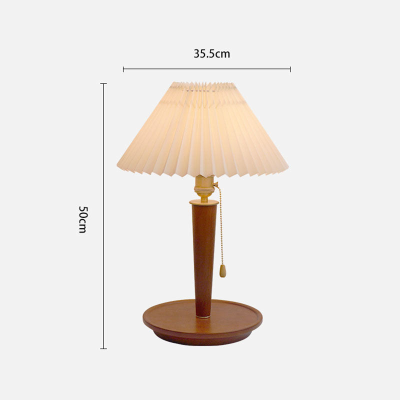 Vintage Walnut Table Lamp