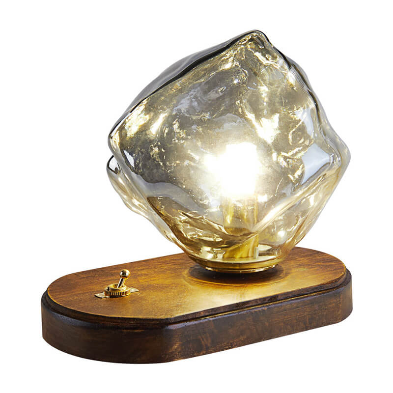 Walnut Ice Pattern Wall Lamp