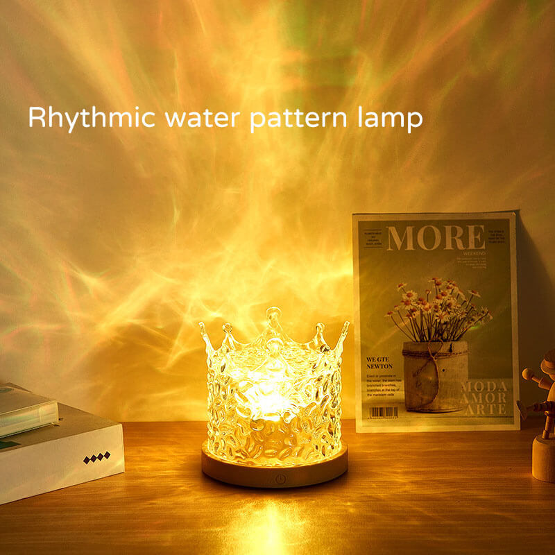 Lampe de nuit à ondulations d'eau