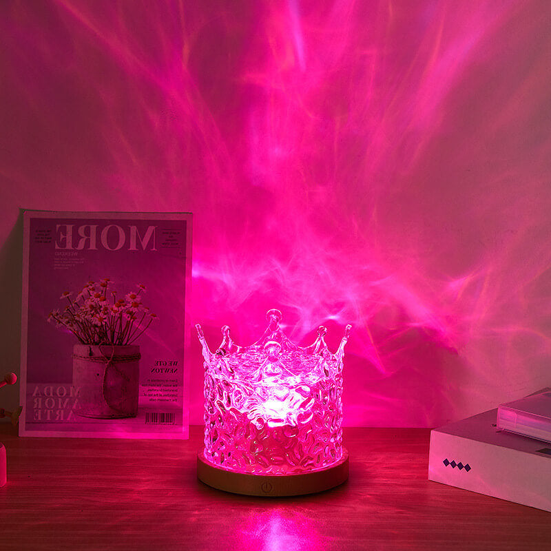 Lampe de nuit à ondulations d'eau