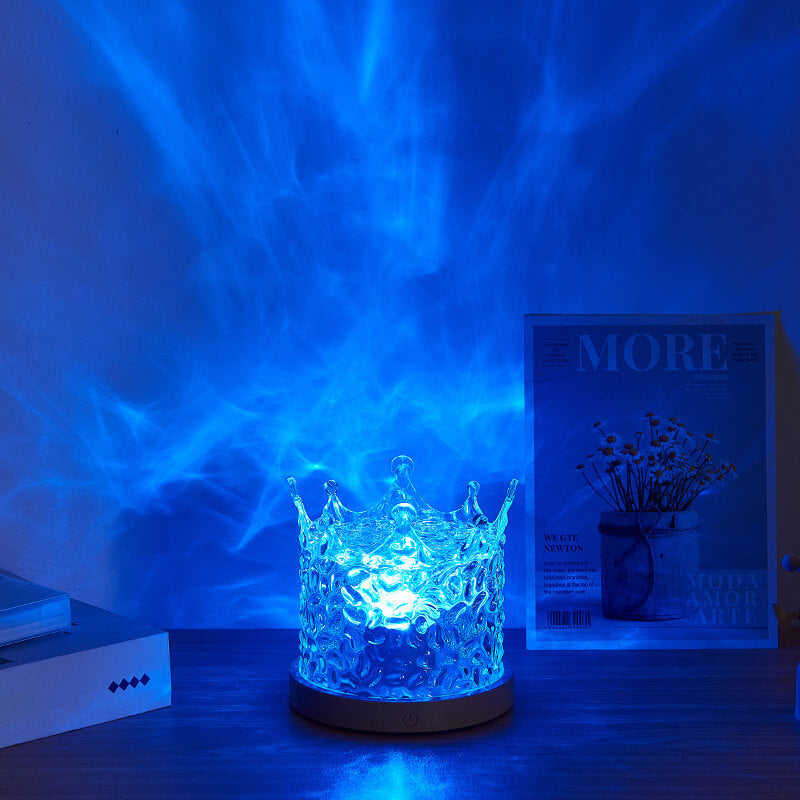 Lampe de nuit à ondulations d'eau