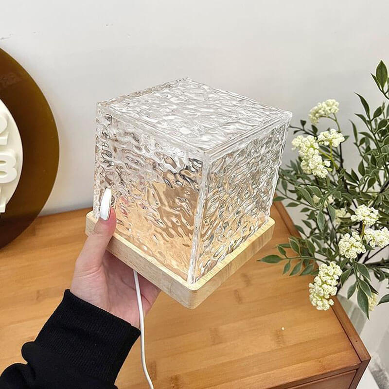 Lampe de nuit à ondulations d'eau