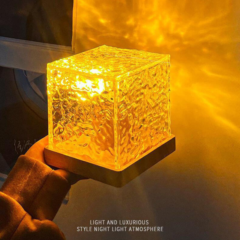 Lampe de nuit à ondulations d'eau