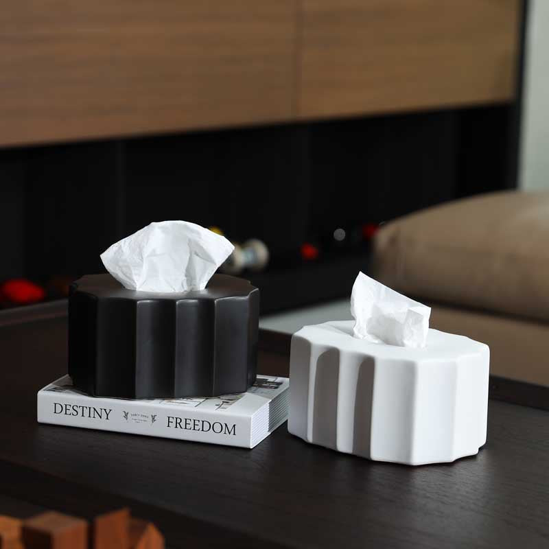 White Porcelain Tissue Box