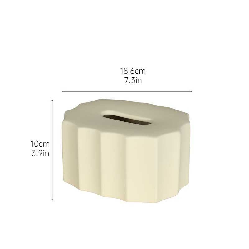 White Porcelain Tissue Box
