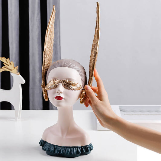 Wing Girl Resin Decoration