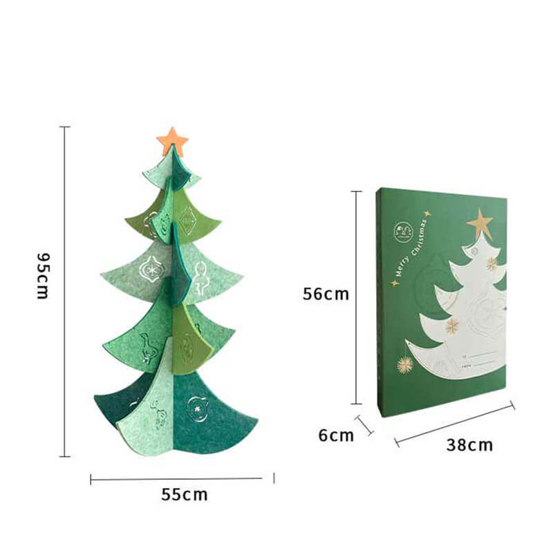Sapin de Noël en bois cousu