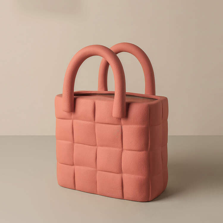 Woven Bag Ceramic Vase