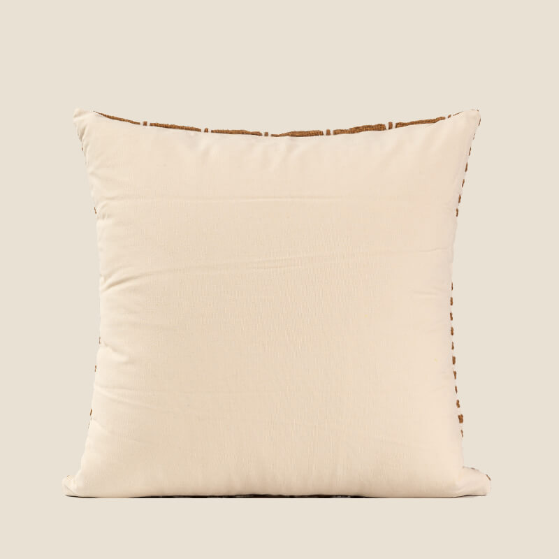 Woven Grid Throw Pillowcase