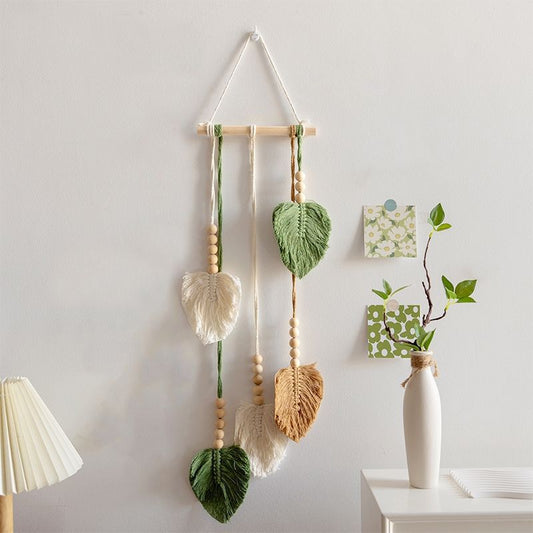 Woven Leaf Wall Hanging