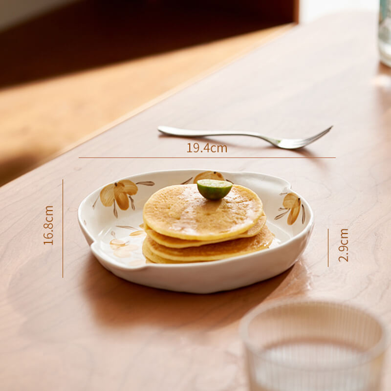 Yellow Flower Ceramic Baking Tableware