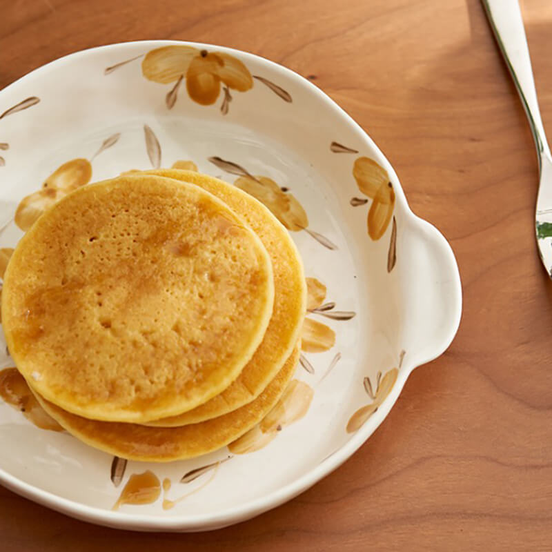 Yellow Flower Ceramic Baking Tableware