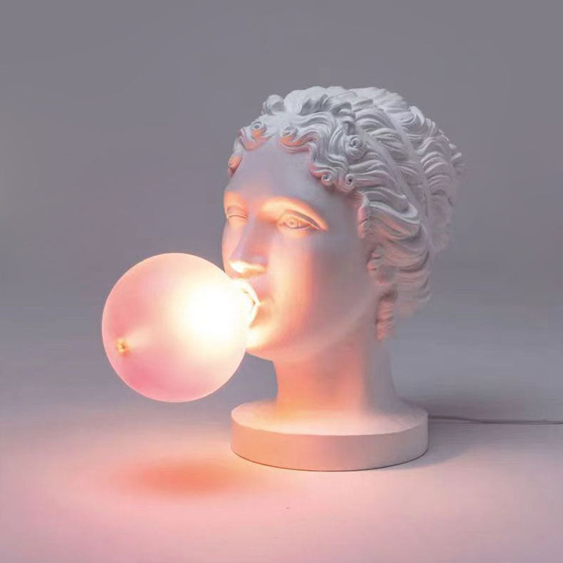 Creative Sculpture David Bubble Blowing Table Lamp