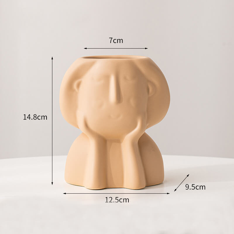 Vase en céramique Cheek Girl