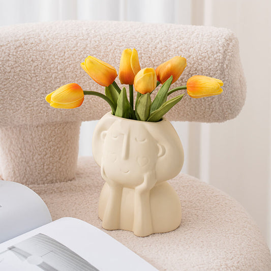 Vase en céramique Cheek Girl