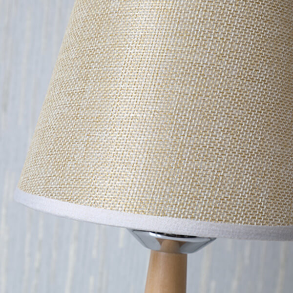Simple Raw Wood Table Lamp