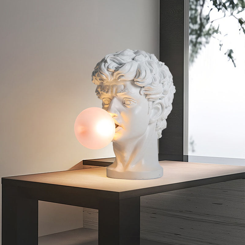 Creative Sculpture David Bubble Blowing Table Lamp