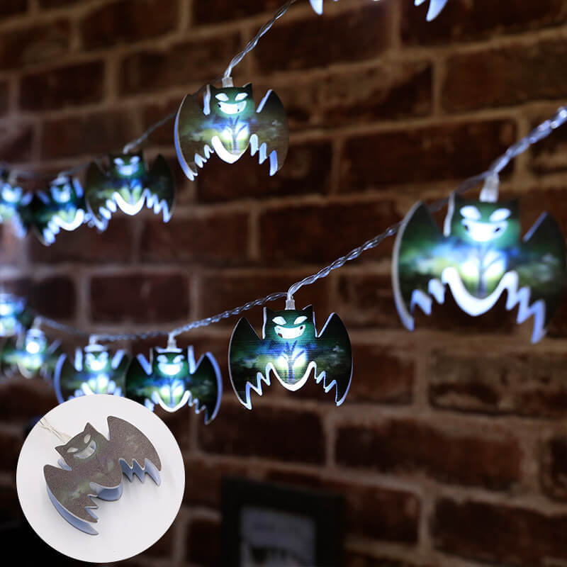 Bunte Halloween-Lichterketten