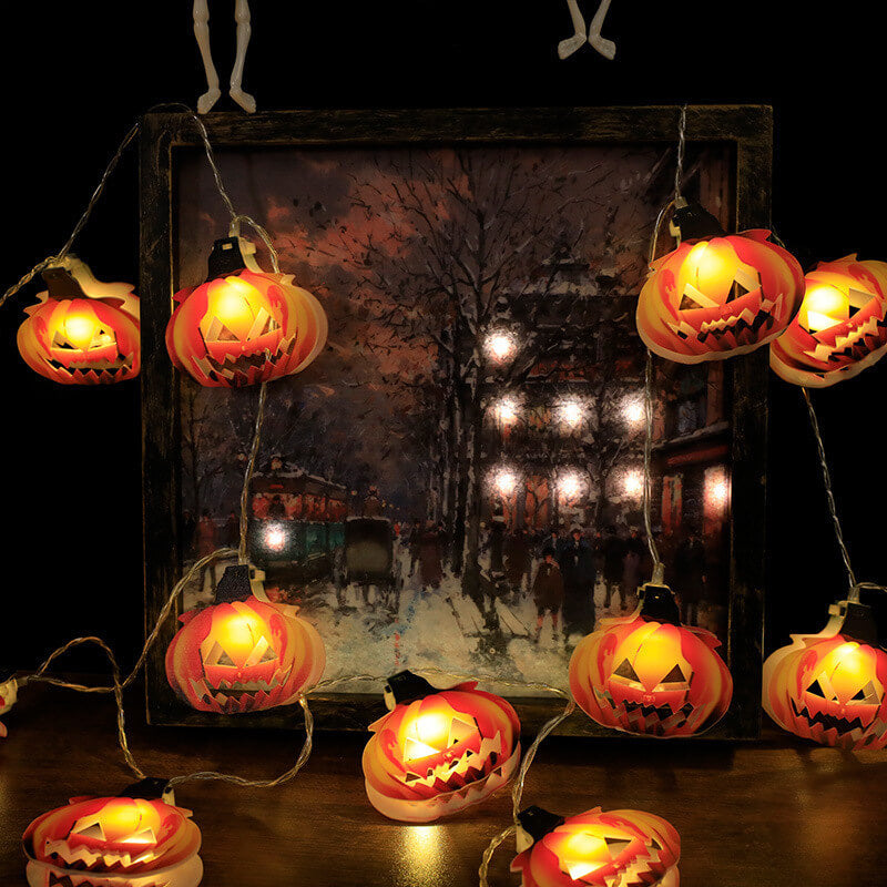 Bunte Halloween-Lichterketten