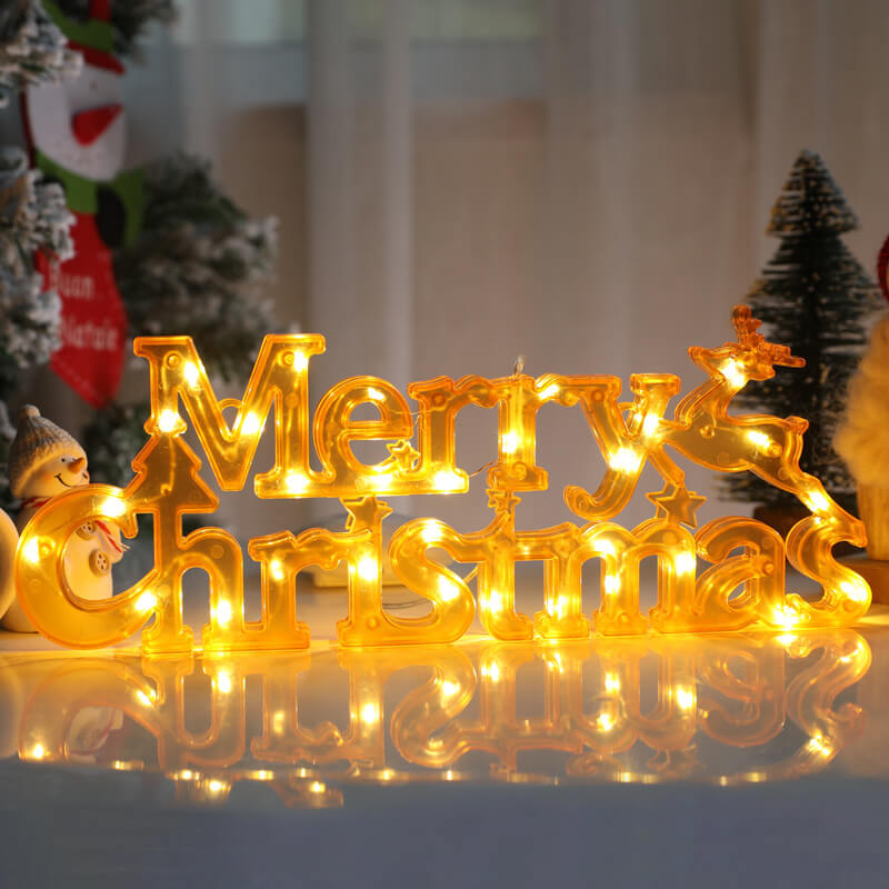 Veilleuse LED Lettres de Noël