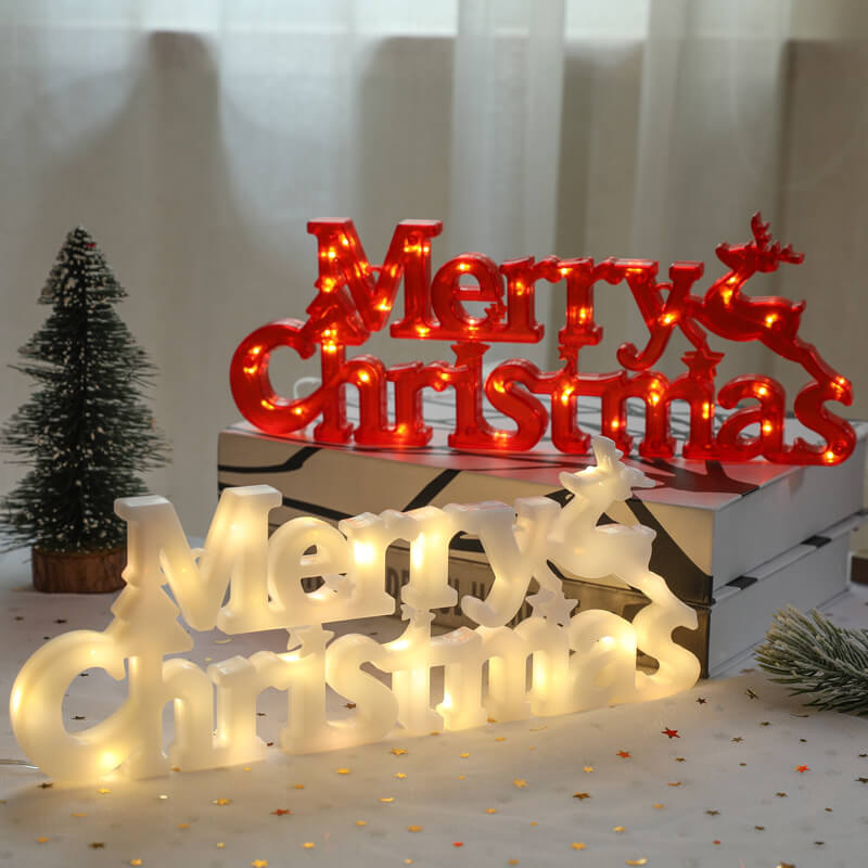 Veilleuse LED Lettres de Noël