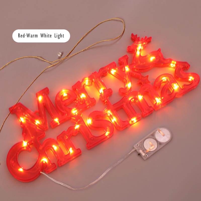 Veilleuse LED Lettres de Noël
