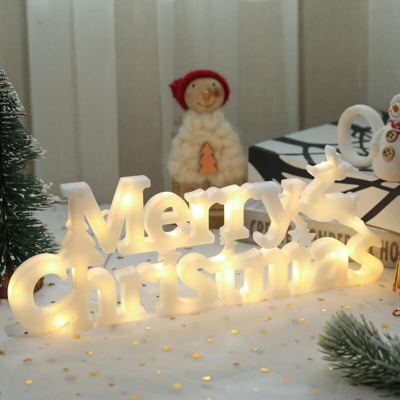Veilleuse LED Lettres de Noël