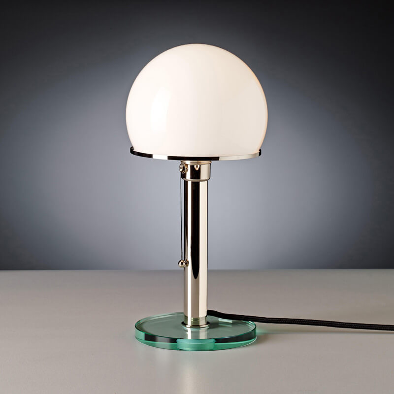 Lampe de table en verre de style médiéval