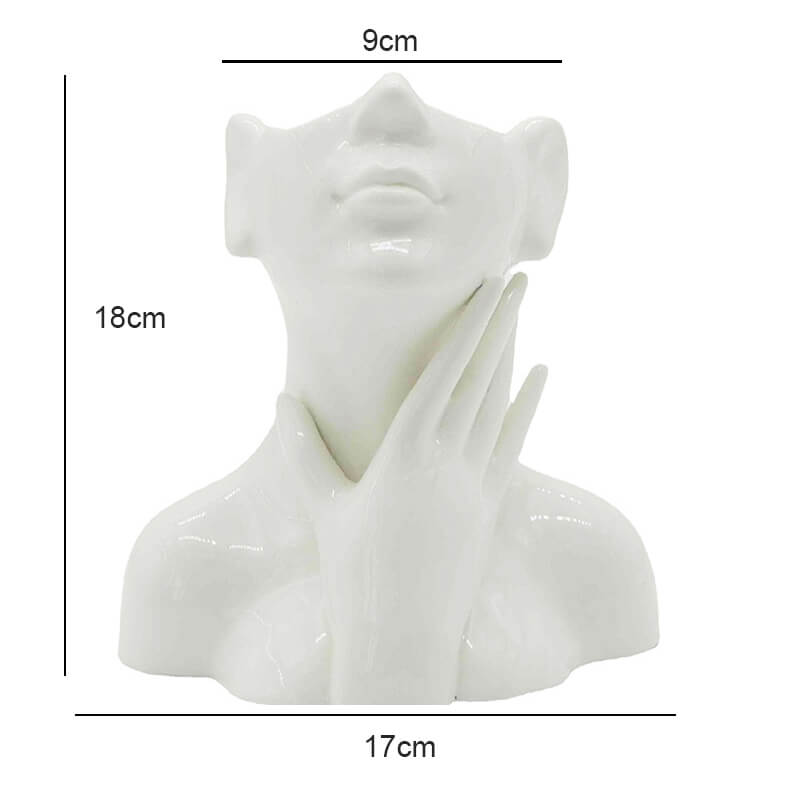 Vases en céramique représentant des portraits d'art