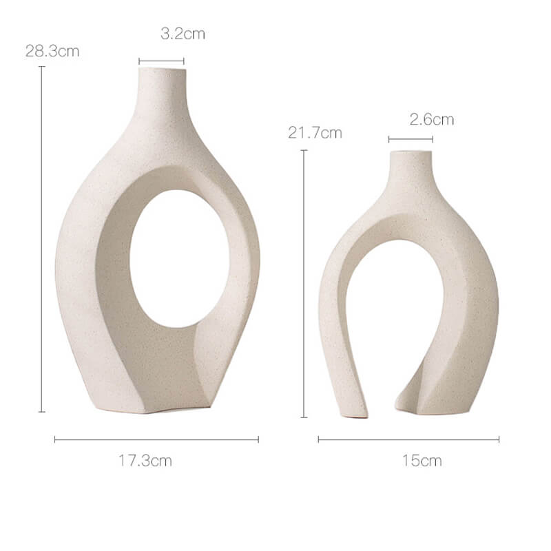 Vase créatif en céramique blanche