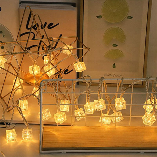 LED Ice Cube String Lights