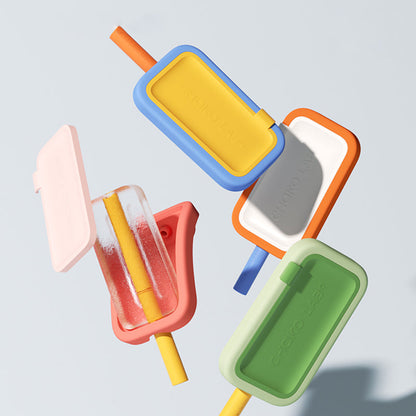 Silicone Straw Popsicle 2 in 1 Mold