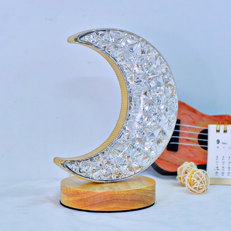 Crystal Star Moon Night Light