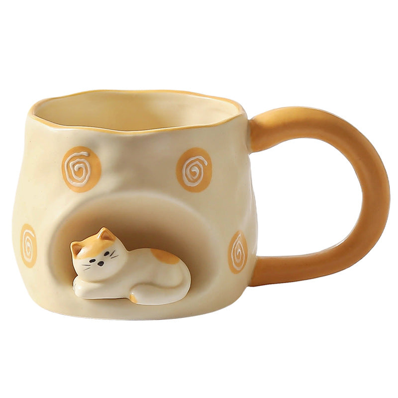 3D Cat Nest Coffee Mug