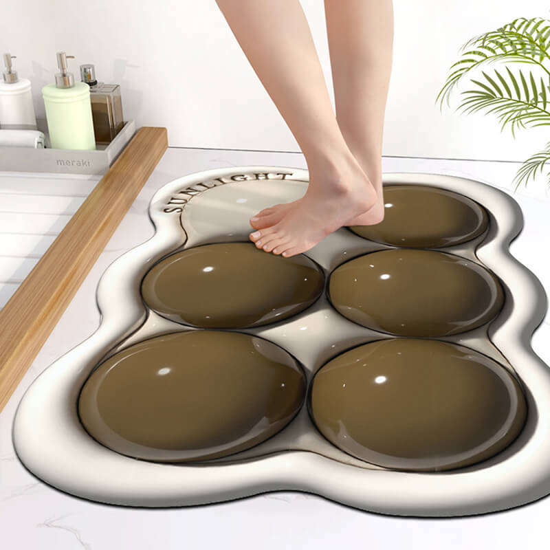 3D Diatom Mud Water Absorbent Bath Mat