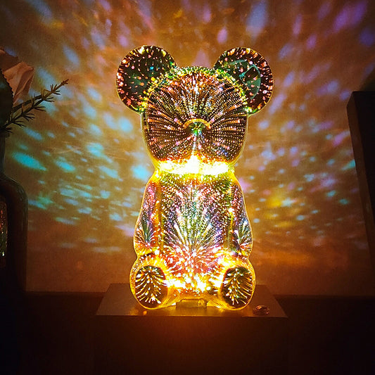 3D Fireworks Mouse Table Lamp