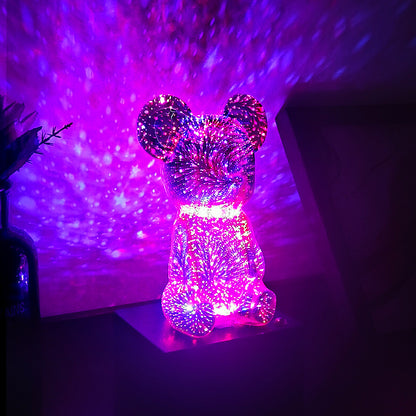 3D Fireworks Mouse Table Lamp