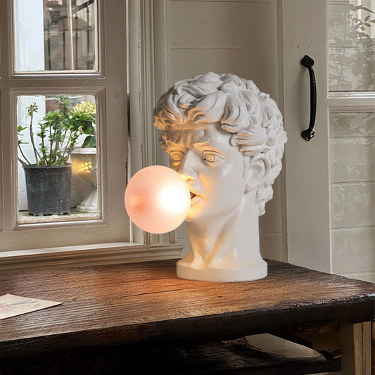 Creative Sculpture David Bubble Blowing Table Lamp