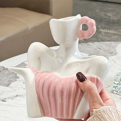 Abstract Art Ceramic Vase