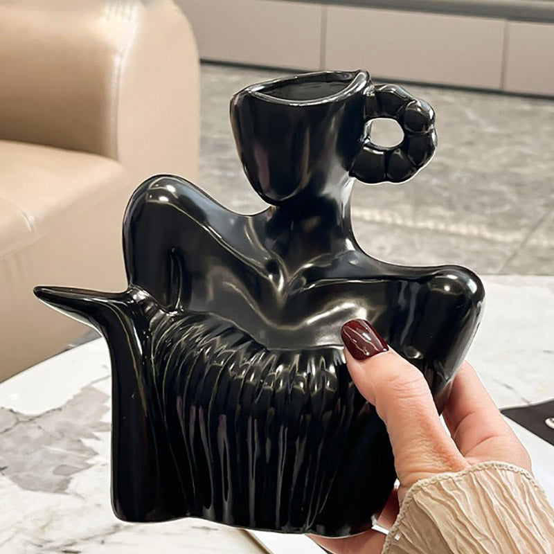 Abstract Art Ceramic Vase