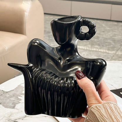 Abstract Art Ceramic Vase