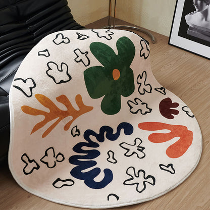 Abstract Art Crcular Decoration Rug