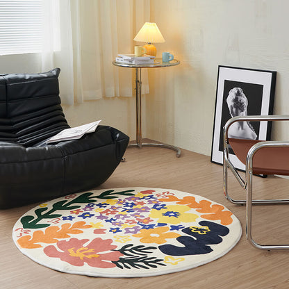 Abstract Art Crcular Decoration Rug